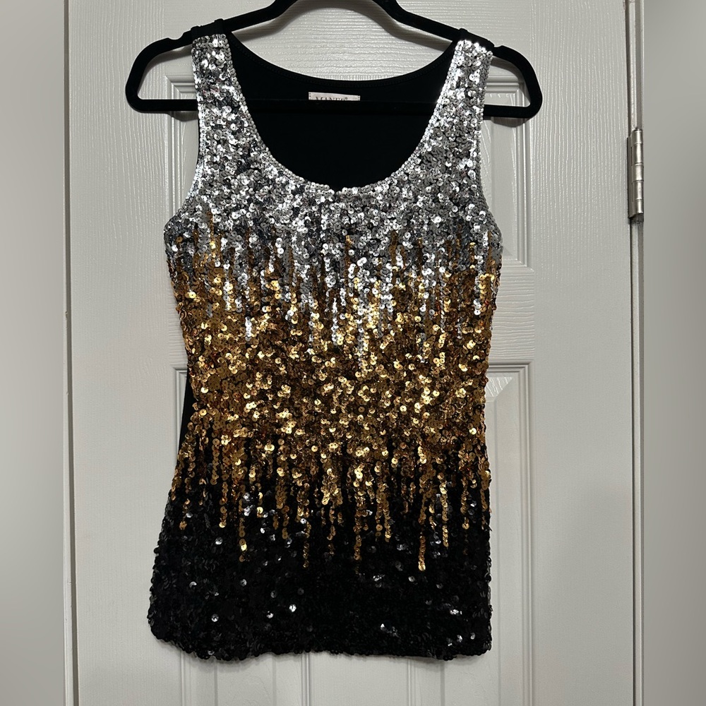 Sparkle Sequin Gradient Tank Top - Picture 3 of 7